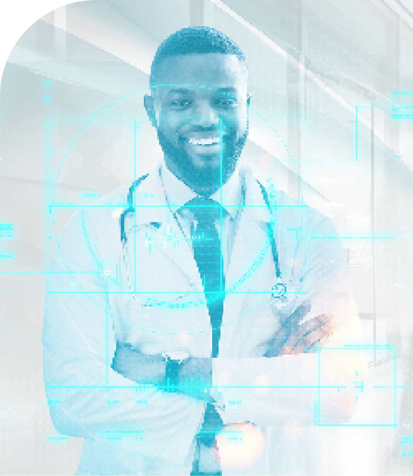 Imagem de moça com oculos de realidade aumentada